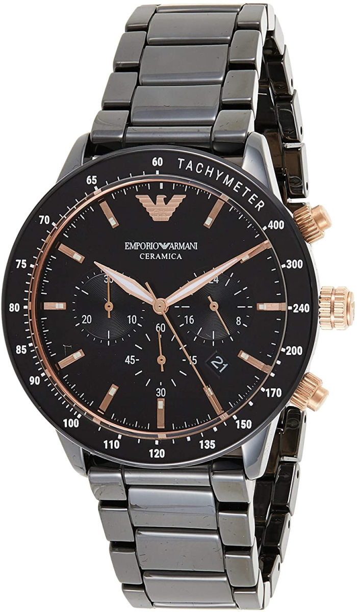 Montre Homme Emporio Armani Ceramica AR70002 Chronomètre en céramique noir